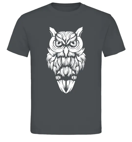 Мужская футболка Сова зла Графит фото