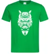 Мужская футболка Сова зла Зеленый фото