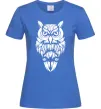 Женская футболка Сова зла Ярко-синий фото