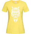 Женская футболка Сова зла Лимонный фото