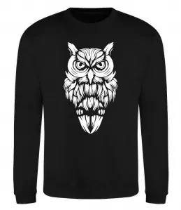 Свитшот Сова зла Черный фото