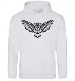 Женская толстовка (худи) Сова зла Черный фото