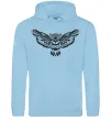 Женская толстовка (худи) Сова летить Голубой фото