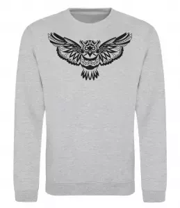 Свитшот Сова зла Черный фото