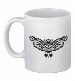Чашка керамическая Сова летить