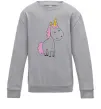 Детский Свитшот Єдиноріг в повний зріст Серый меланж фото