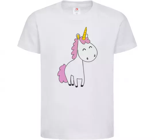 Дитяча футболка Єдиноріг в повний зріст Білий фото