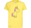 Дитяча футболка Єдиноріг в повний зріст Лимонний фото