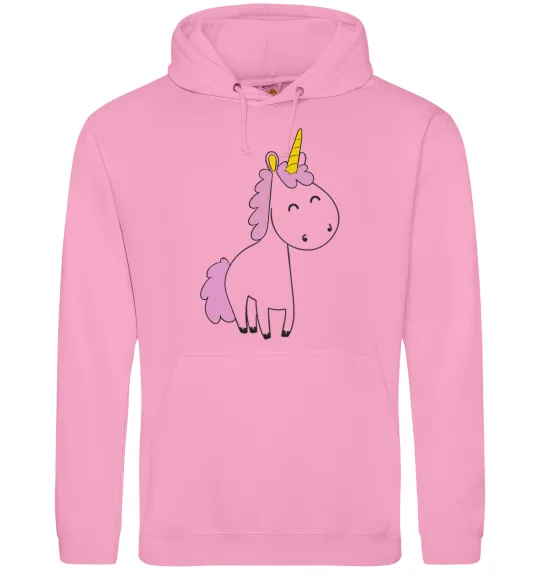 Чоловіча толстовка (худі) Єдиноріг в повний зріст Рожевий фото