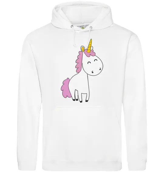 Жіноча толстовка (худі) Єдиноріг в повний зріст Білий фото