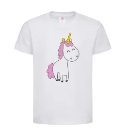 Дитяча футболка Be a unicorn Білий фото