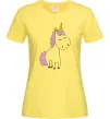 Жіноча футболка Єдиноріг в повний зріст Лимонний Жіноча футболка Єдиноріг в повний зріст Лимонний фото