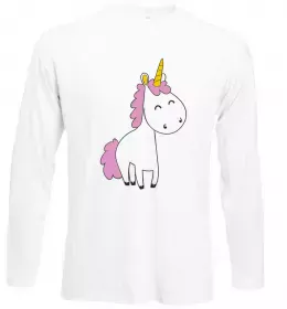 Лонгслив Unicorn love Белый фото
