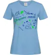 Женская футболка Ideas design crestivity Голубой Женская футболка Ideas design crestivity Голубой фото