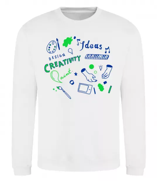 Світшот Ideas design crestivity Білий фото