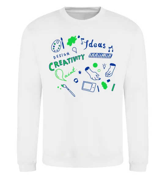 Світшот Ideas design crestivity Білий фото