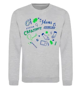 Свитшот Draw and paint create Черный фото