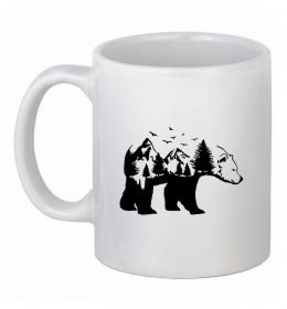 Чашка керамічна Ведмідь природа