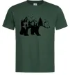 Чоловіча футболка Ведмідь природа Темно-зелений фото