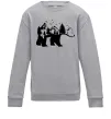 Детский Свитшот Ведмідь природа Серый меланж Детский Свитшот Ведмідь природа Серый меланж фото
