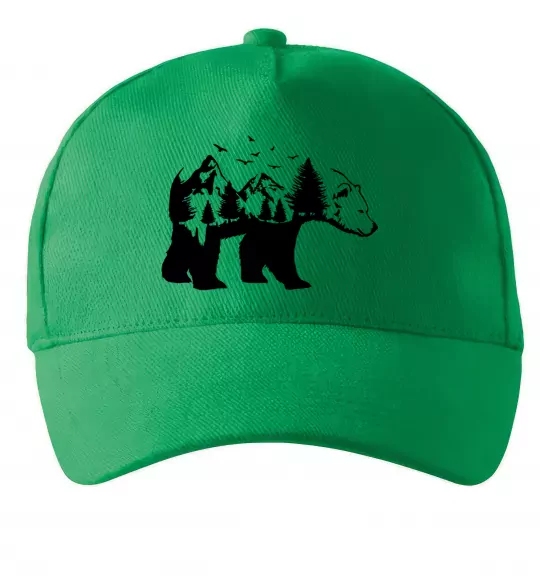 Кепка Ведмідь природа Зеленый фото