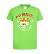 Детская футболка No regret live with no limit Лаймовый фото
