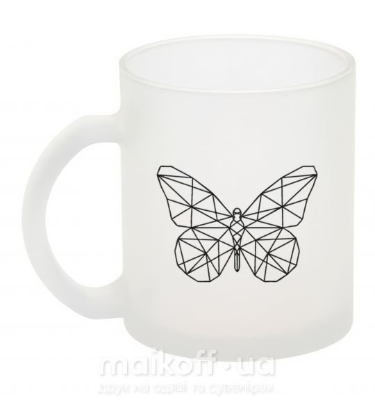 Чашка скляна Butterfly geometria Фроузен фото