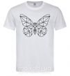 Чоловіча футболка Butterfly geometria Білий фото