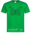 Чоловіча футболка Butterfly geometria Зелений фото