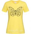 Жіноча футболка Butterfly geometria Лимонний фото