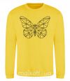 Світшот Butterfly geometria Сонячно жовтий фото