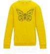 Дитячий світшот Butterfly geometria Сонячно жовтий фото