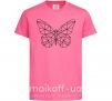 Дитяча футболка Butterfly geometria Яскраво-рожевий фото