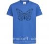 Дитяча футболка Butterfly geometria Яскраво-синій фото