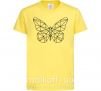 Дитяча футболка Butterfly geometria Лимонний фото