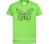 Дитяча футболка Butterfly geometria Лаймовий фото