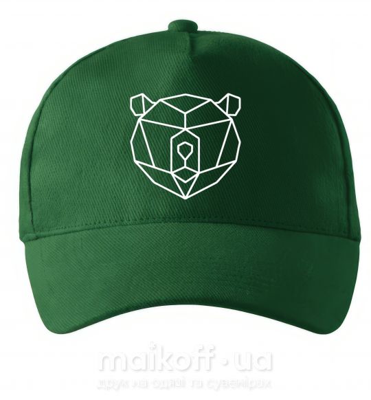 Кепка Медведь геометрия Темно-зеленый фото