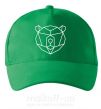 Кепка Медведь геометрия Зелений фото