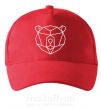 Кепка Медведь геометрия Красный фото