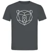 Чоловіча футболка Ведмідь геометрія Графіт Чоловіча футболка Ведмідь геометрія Графіт фото