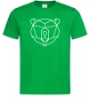 Чоловіча футболка Ведмідь геометрія Зелений Чоловіча футболка Ведмідь геометрія Зелений фото