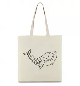 Эко-сумка Крокодил сірий Бежевый фото