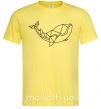 Чоловіча футболка Кит геометрия Лимонний фото