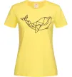 Жіноча футболка Кит геометрія Лимонний фото
