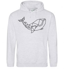 Женская толстовка (худи) Кит геометрія