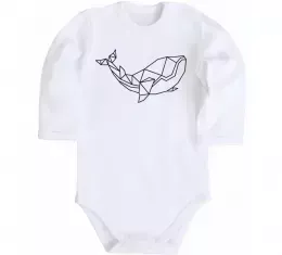 Детский боди The octopus Белый фото