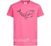 Дитяча футболка Кит геометрия Яскраво-рожевий фото