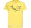 Детская футболка Кит геометрия Лимонный фото