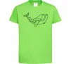 Детская футболка Кит геометрія Лаймовый Детская футболка Кит геометрія Лаймовый фото