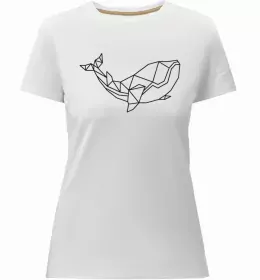 Женская премиум футболка Восьминіг в панамі Белый фото